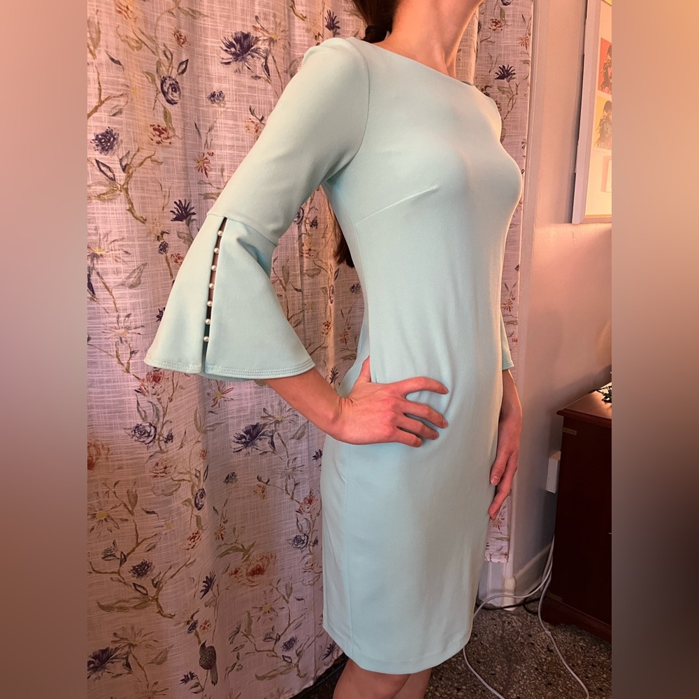 Like New Calvin Klein Aqua Blue Dress - Worn Only Once
